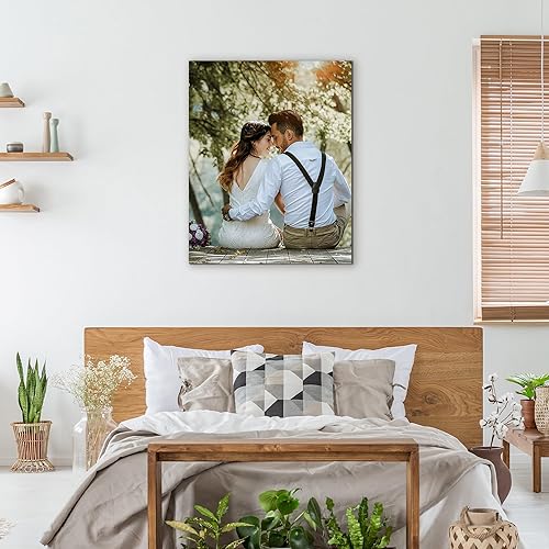 Miniatura 4 de WEGA Impresiones en lienzo personalizadas con tus fotos (enmarcada de 8 x 10 pulgadas), carga tu imagenfoto, regalos de fotos personalizados en