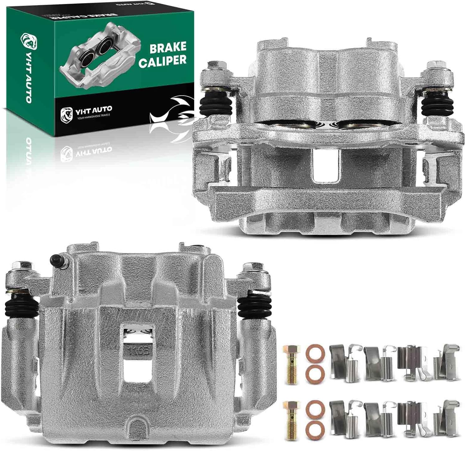 Set of 2 Front Driver and Passenger Side Brake Caliper Assembly for 1999-2004 Jeep Grand Cherokee