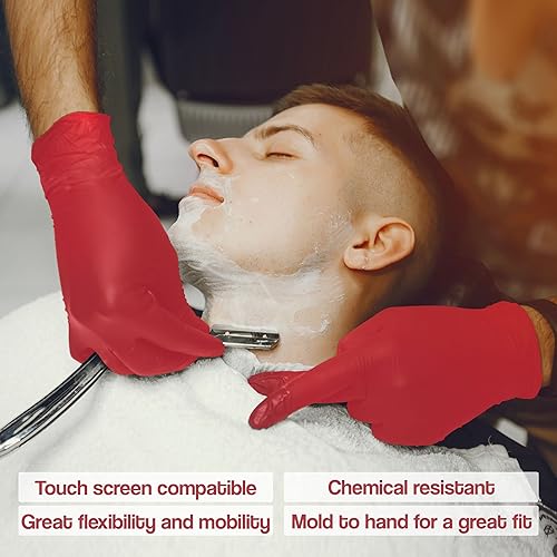 Miniatura 2 de L3 Guantes de nitrilo de nivel 3  Guantes desechables profesionales resistentes  Sin látex  Se ajustan cómodamente  Caja de 100 unidades