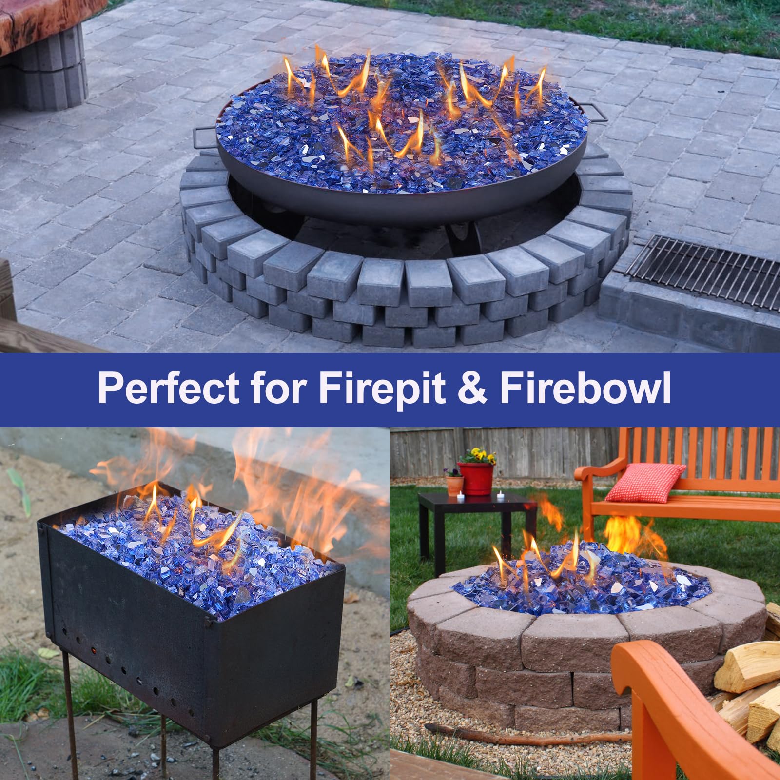 Glass Fireplace Rocks