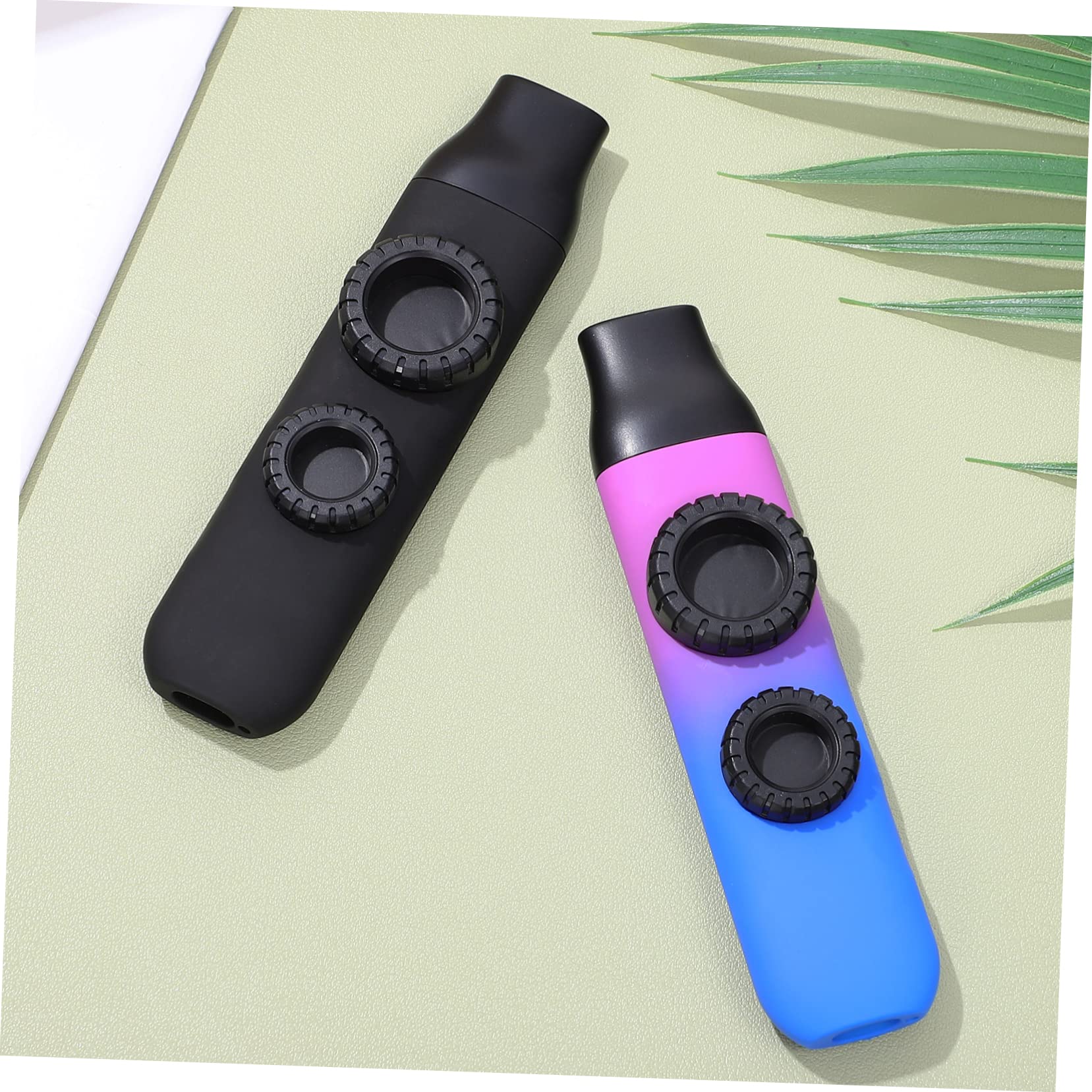 TOYANDONA 4sätze Tragbare Kazoo Musikinstrumente Mit Ersatzmembranen Und Runden Membranen Für Musikliebhaber Und Partys Farbverlauf