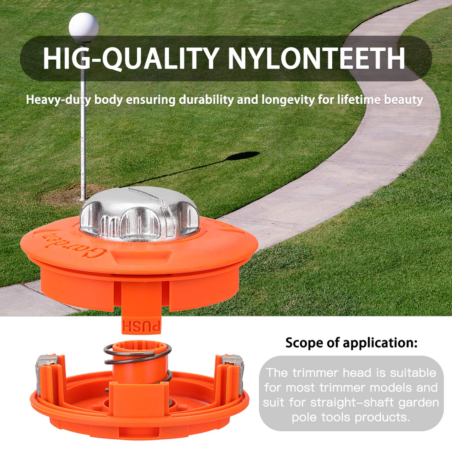 Layfuz Universal Bump Feed Line Trimmer Head Aluminium Alloy Strimmer Grass Brush Cutter Parts 1