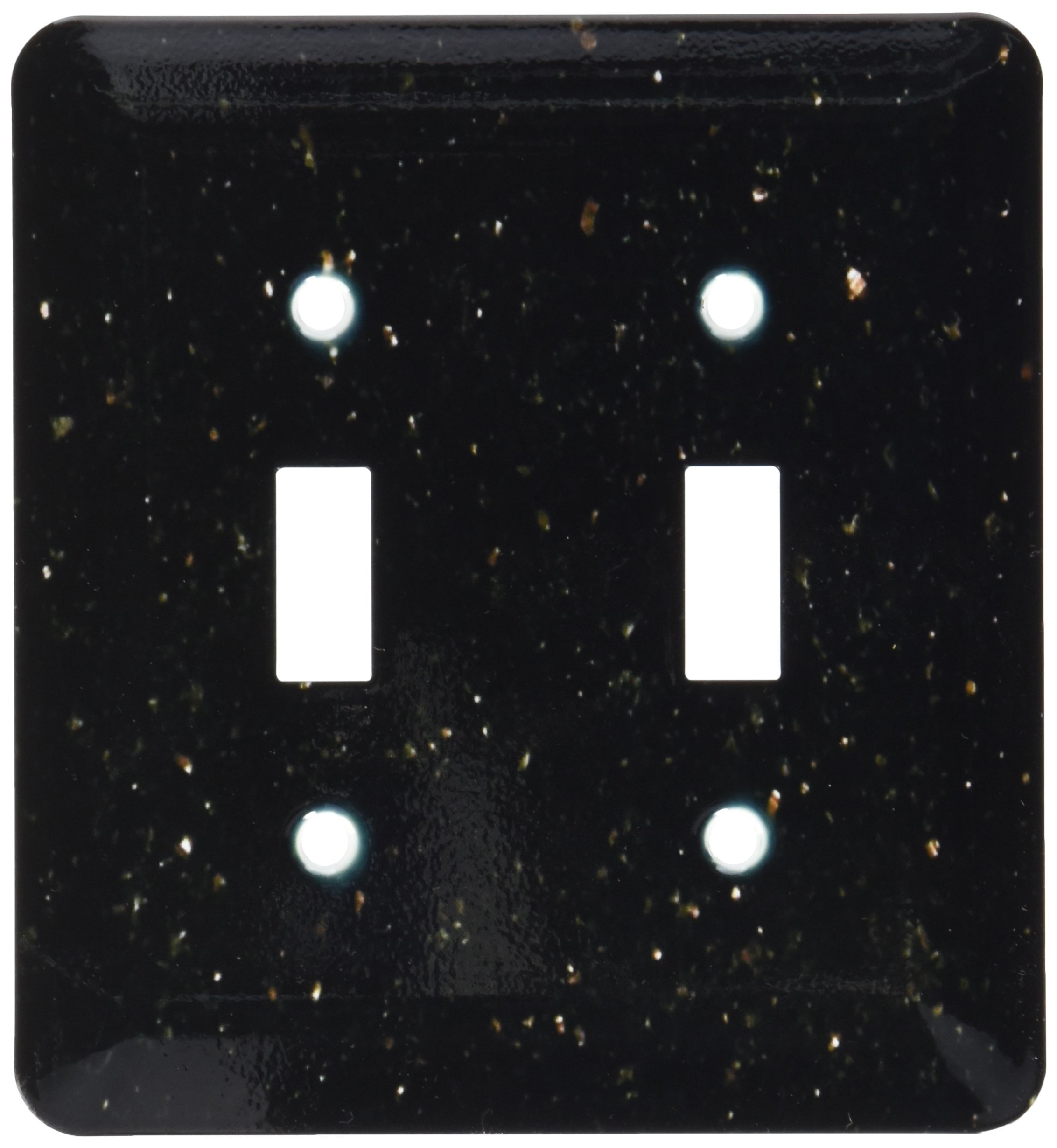 Interrupteur à bascule en marbre noir Galaxy 3dRose lsp_101033_2 bouton mural design