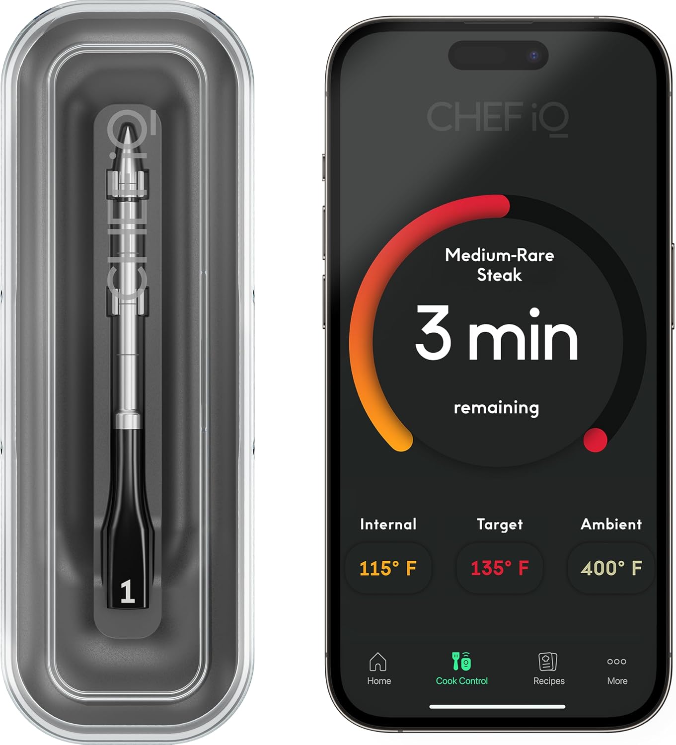CHEF iQ Sense Smart Wireless Meat Thermometer with Ultra-Thin