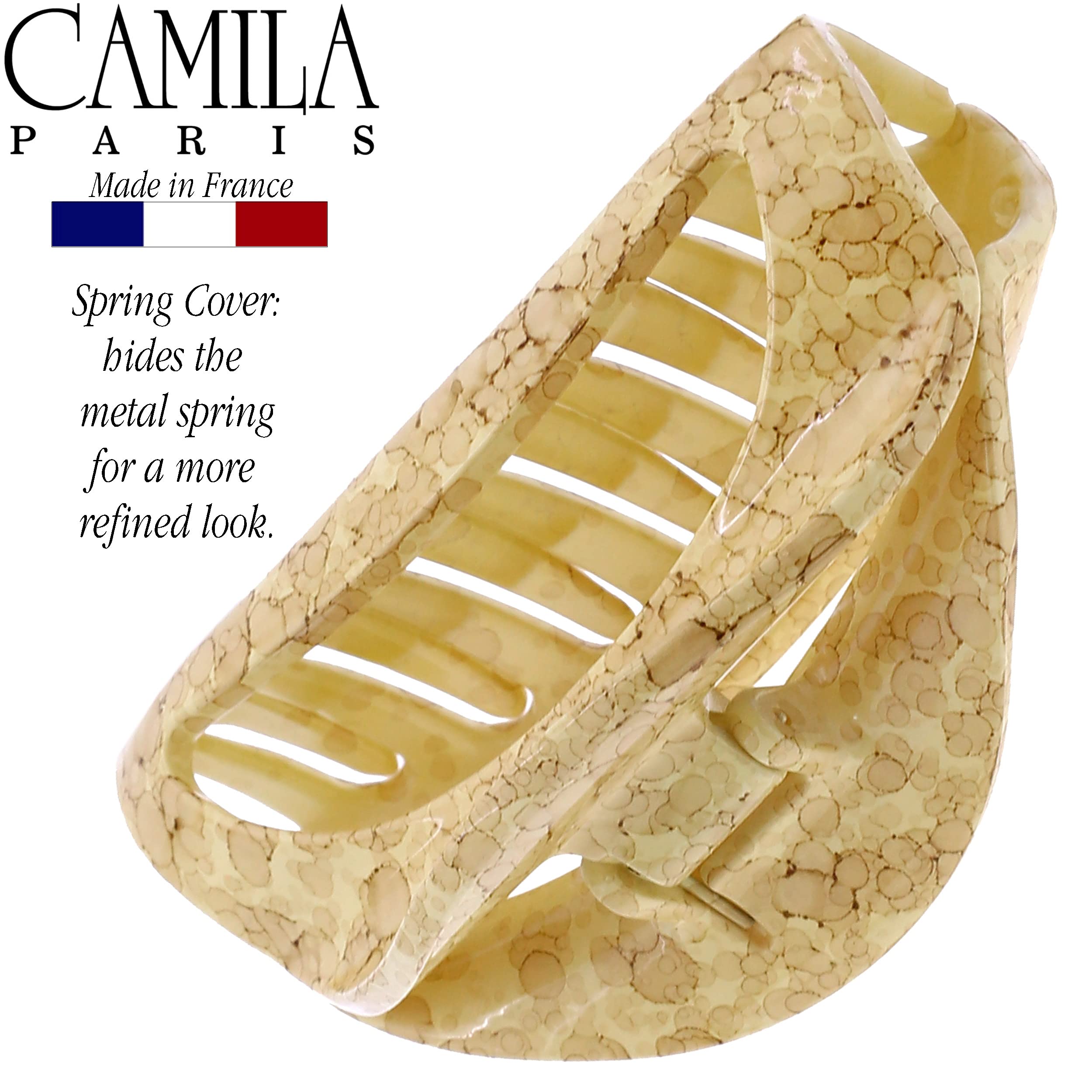 Camila Paris CP3192 Französische Haarspange für Damen, dickes Haar für langes, lockiges, gewelltes Haar, Mädchen-Haarklammern, langlebig, große Haarklammer für dickes Haar, starker Halt, rutschfester