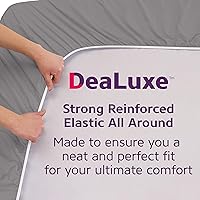 Vista 14 de DeaLuxe Kids Twin Deep Pocket Fitted Sheet - White - Microfiber - 16' Deep - Twin Size 39' x 75' - Perfect Fit for 14'-18' Mattresses