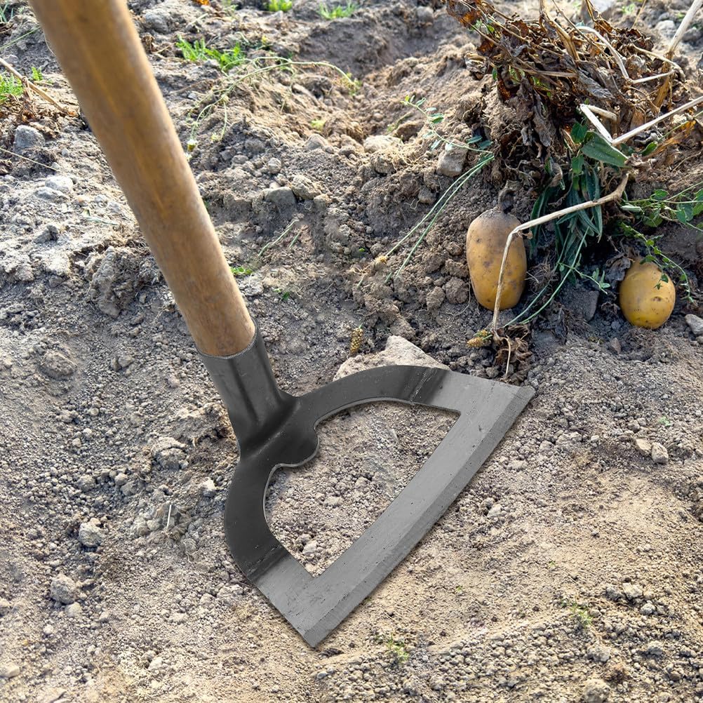 BESPORTBLE 2pcs Steel Hollow Hoe for Gardening Compact and Efficient Weeding Tool for Farming Loosening Soil and Clearing Grass Home Applications