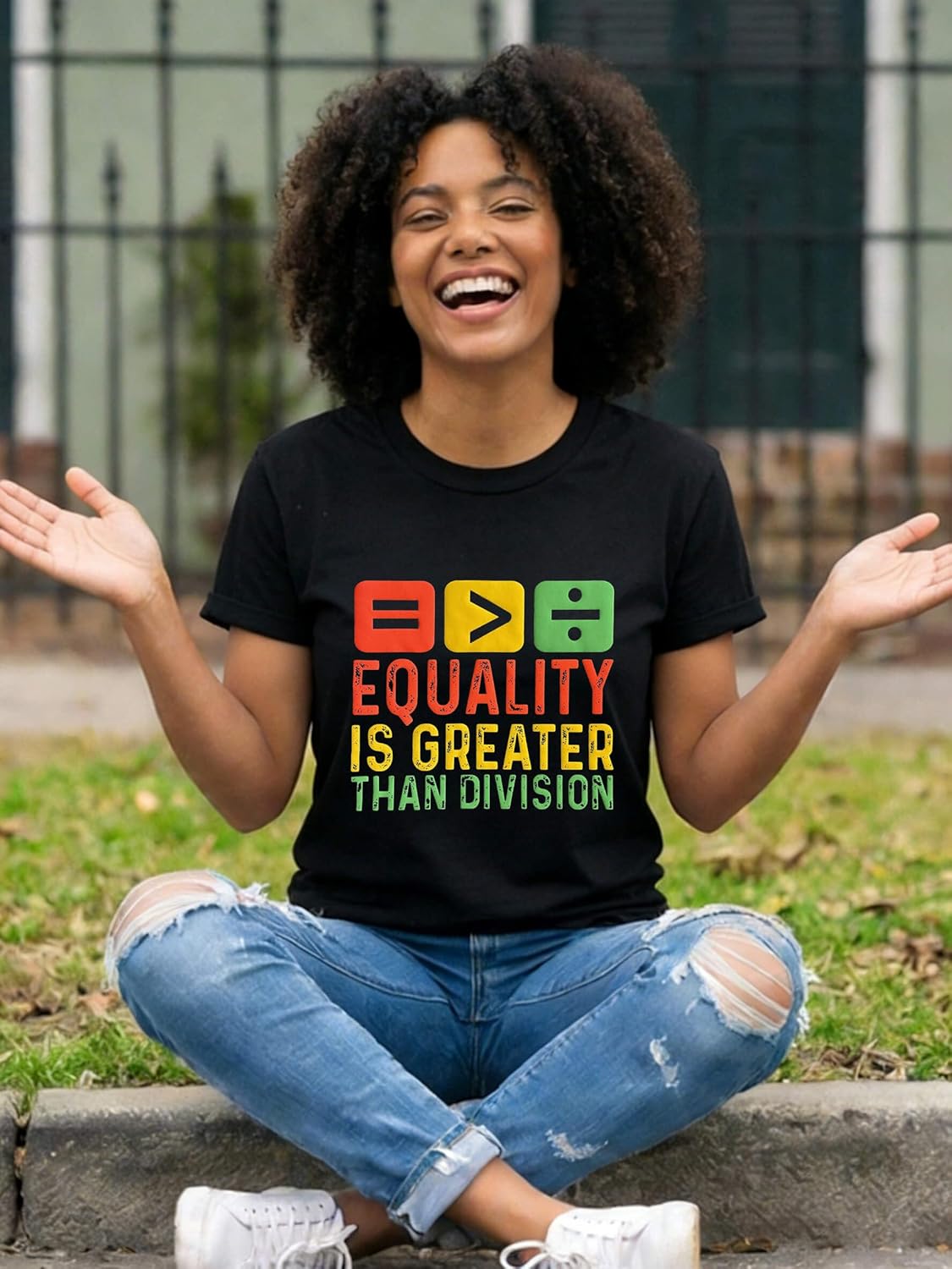 Black History Month Shirt for Women I Am Black History African American T-Shirt Juneteenth Tee Tops - Image 3