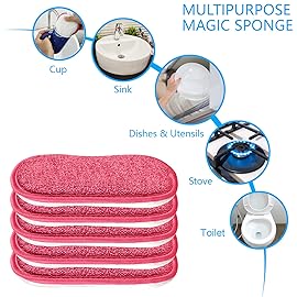 10 Pack Kitchen Dish Sponges Scrubber Non-Scratch Multi-Purpose Dishcloths, Sponge Along with Heavy Duty Scouring Power - Effortless Cleaning of Dishes, Pots and Pans