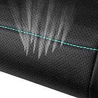 Vista 8 de CAR PASS Funda Universal FIT para asiento de automóvil de cuero con ribetes para SUVs, camionetas, camiones, compatible con bolsas de aire, diseño