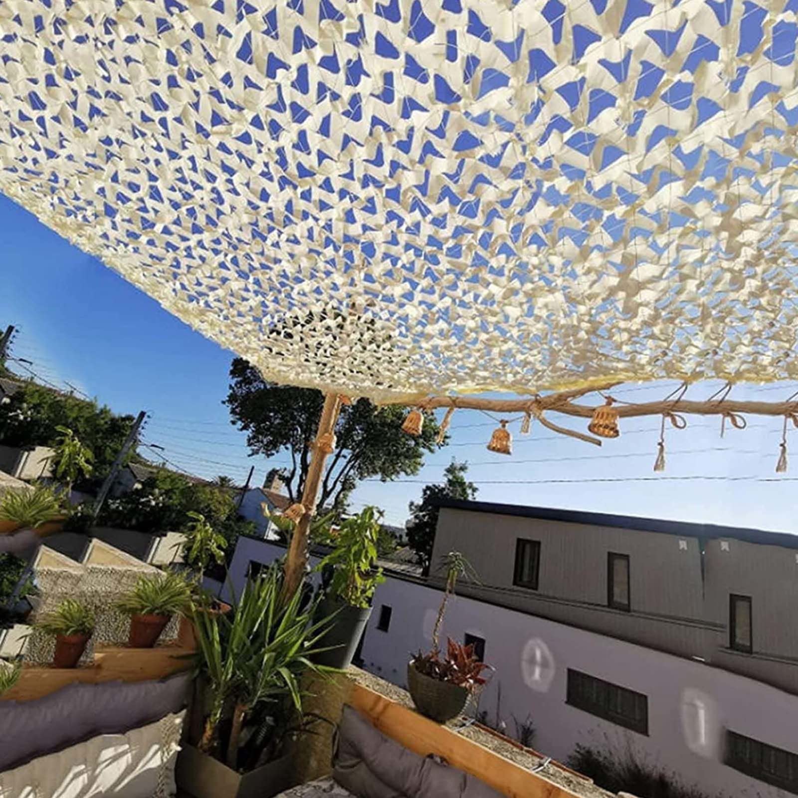 Rete Mimetica Tende Mimetiche Rete Mimetica per La Caccia Cieco Parasole Ripresa Decorazione per Feste A Tema,3X10 Mt