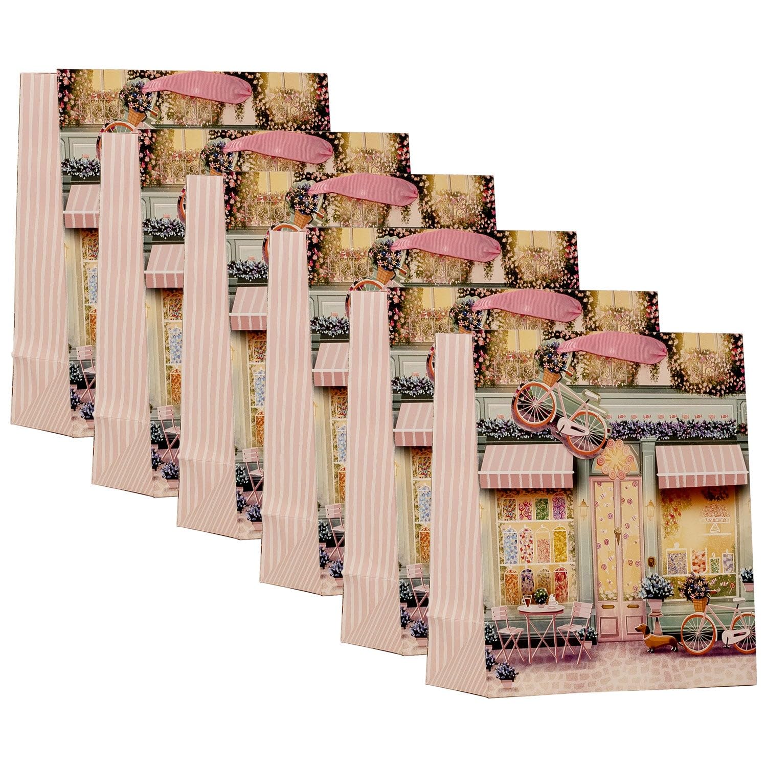 Design By Violet Parisienne Sweet Shop Medium Paper Gift Bags Pack of 6 โ image 1
