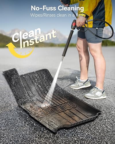 Miniatura 3 de 3W Alfombrillas de suelo aptas para Jeep Grand Cherokee L 7 asientos 2021-2024 para todo tipo de clima, revestimiento de suelo de elastómero