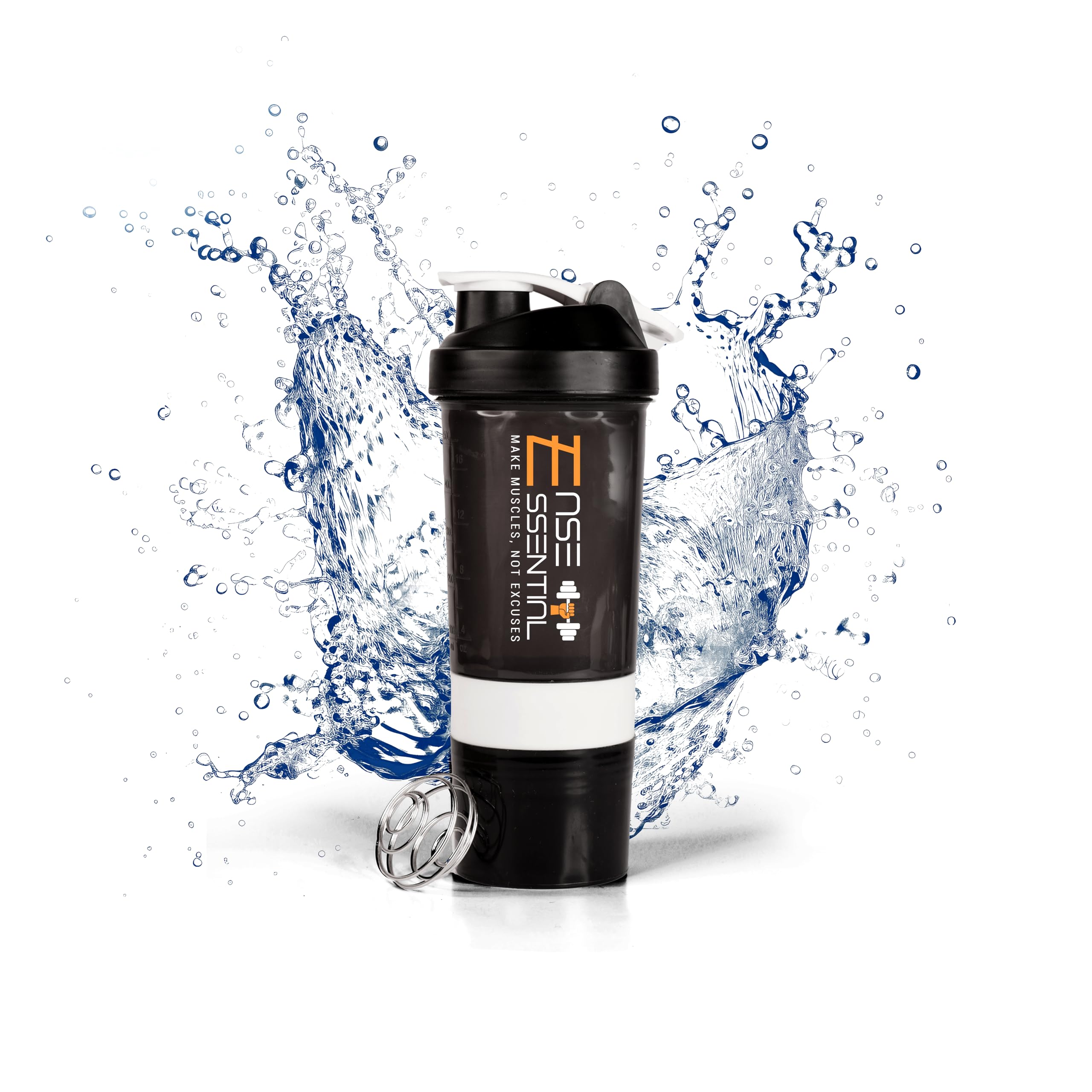 EASE ESSENTIAL Dynamo Shaker - Innovative Multicolor 500ml Fitness Bottle with Protein and Creatine Compartments, Leak-Proof Design, and Eco-Friendly Reusability. (B0CV7F2ZTG) Amazon Price History, Amazon Price Tracker