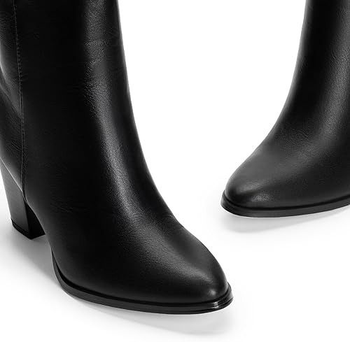 Miniatura 9 de DREAM PAIRS Botines de tacón grueso para mujer