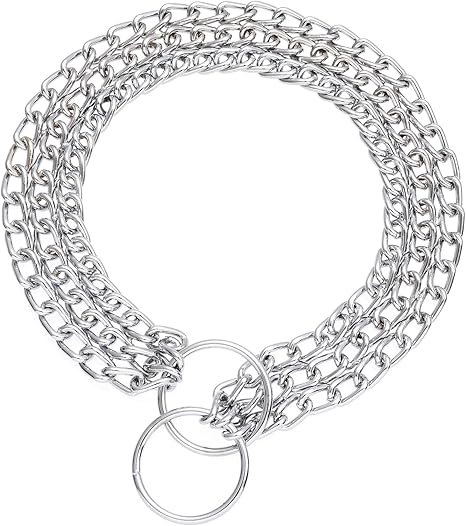 triple chain dog collar