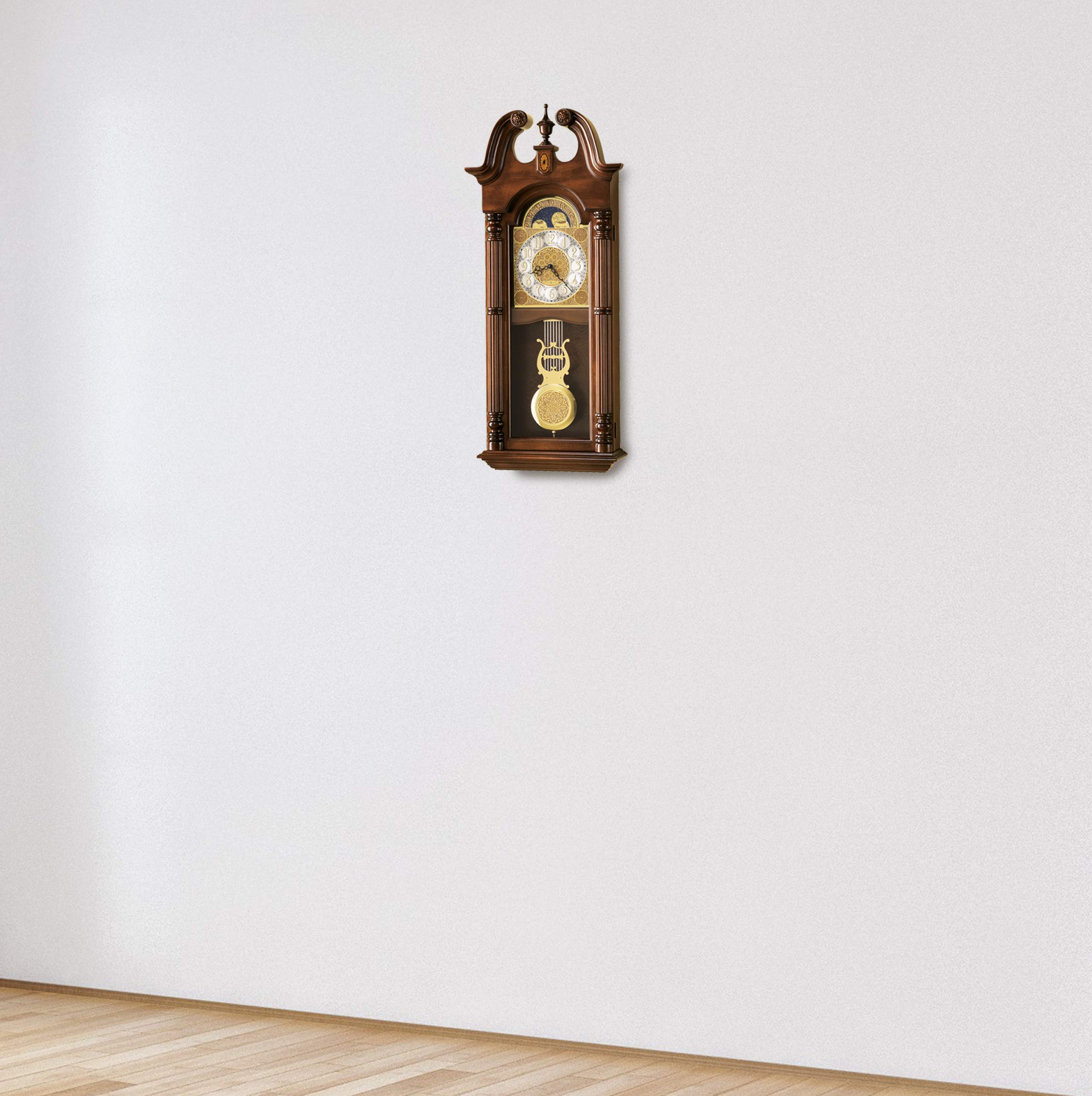 【ポイント10倍】 BICストアHoward Miller Lambourn I Wall Clock 620220 Windsor Cherry with DualChime