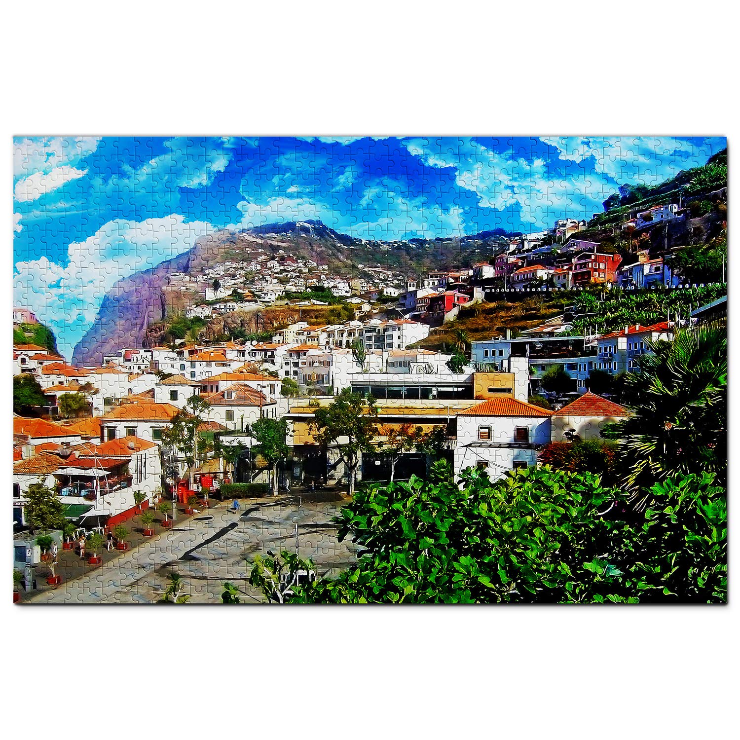 Portugal Puzzle 1000 Pieces Portugal Pico Fort Madeira Puzzle Game Artwork Travel Souvenir 50x70CM
