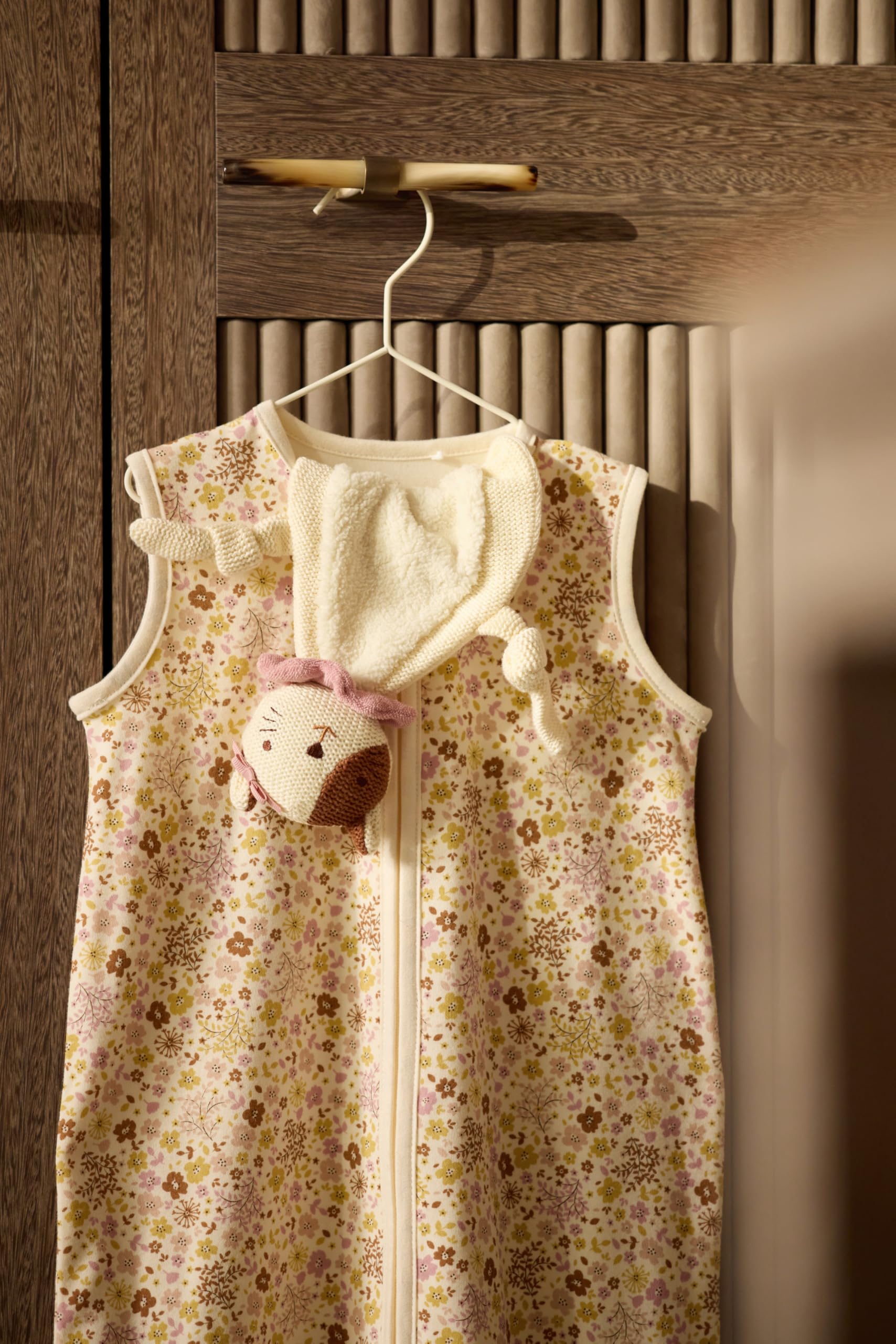 Jollein Gigoteuse bébé en jersey - Flower Fairies - 70 cm - 100% coton - 0,5 TOG - gigoteuse d’été - certifiée OEKO-TEX
