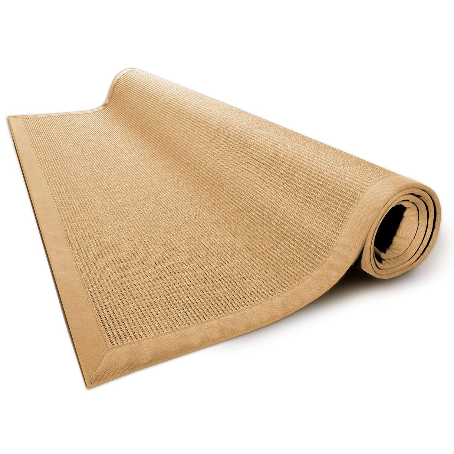 Floordirekt Kratzmatte | Sisal Kratzteppich | 70x130 cm | Farbe: Natur | Naturfaser: nachhaltig und umweltfreundlich | Kratzmatte für die Krallenpflege Ihrer Katze