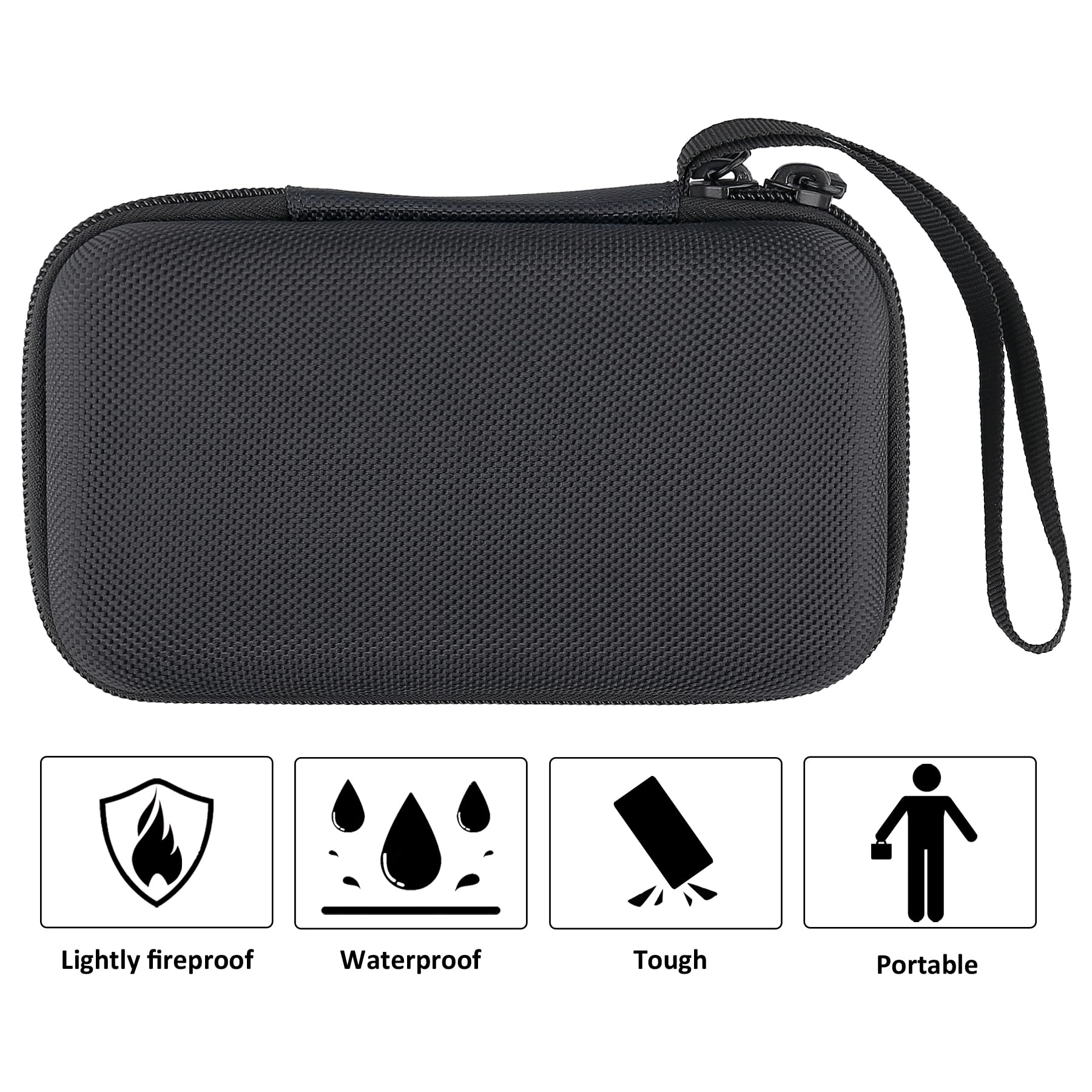 co2CREA Duro Viajar Caja Estuche Funda para Zoom R4 MultiTrak Grabadora portátil(Funda Solo)