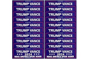 2024 Trump Decals Patriotic 20pcs Easy-Stick Bumper Stickers
