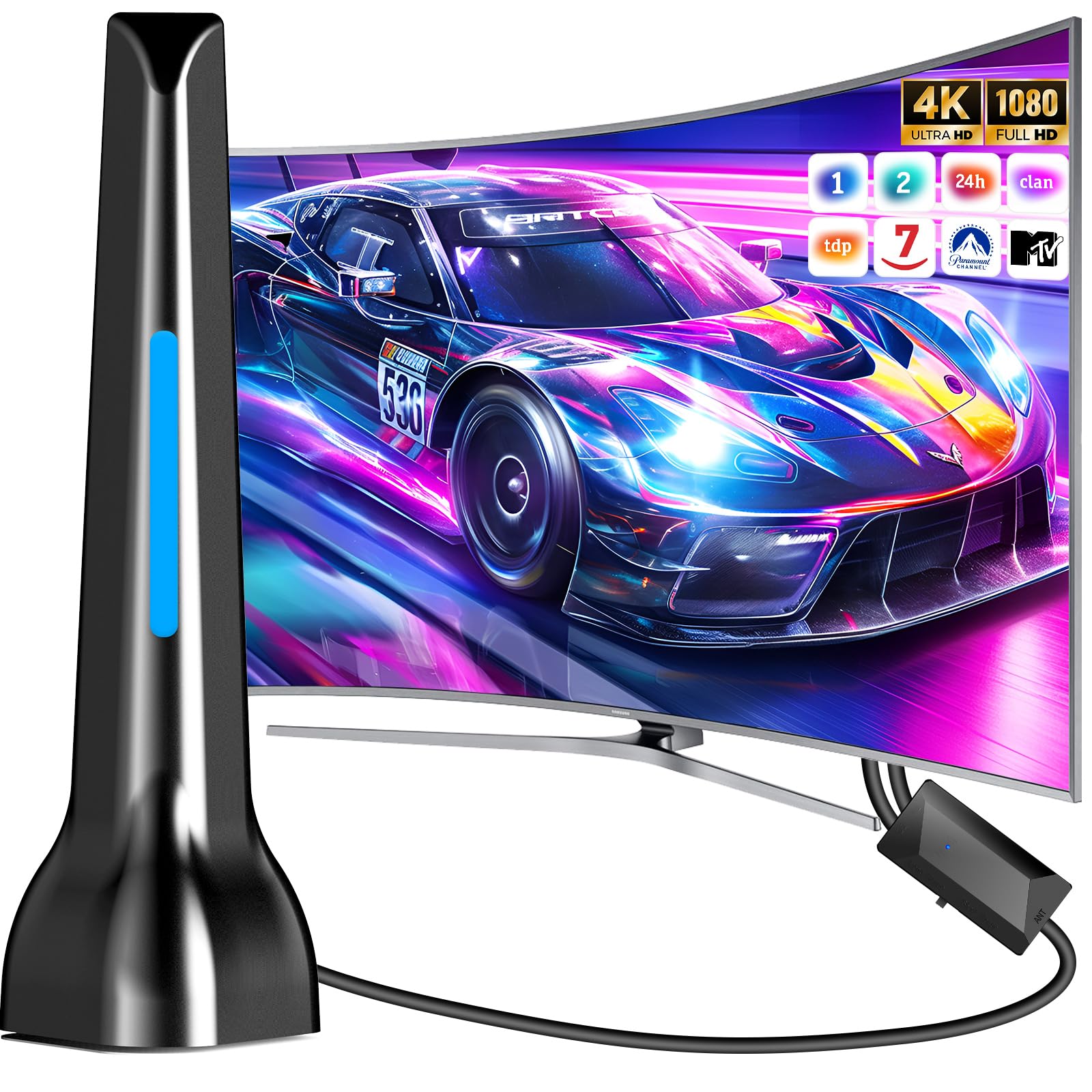 Antenna per TV interna,Antenna interna potente,Antenna HDTV