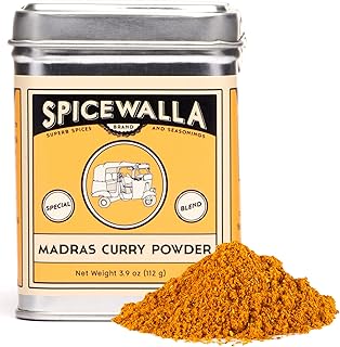Spicewalla Madras Curry Powder 3.6 oz - Indian Seasoning - Non-GMO, No MSG, Gluten Free