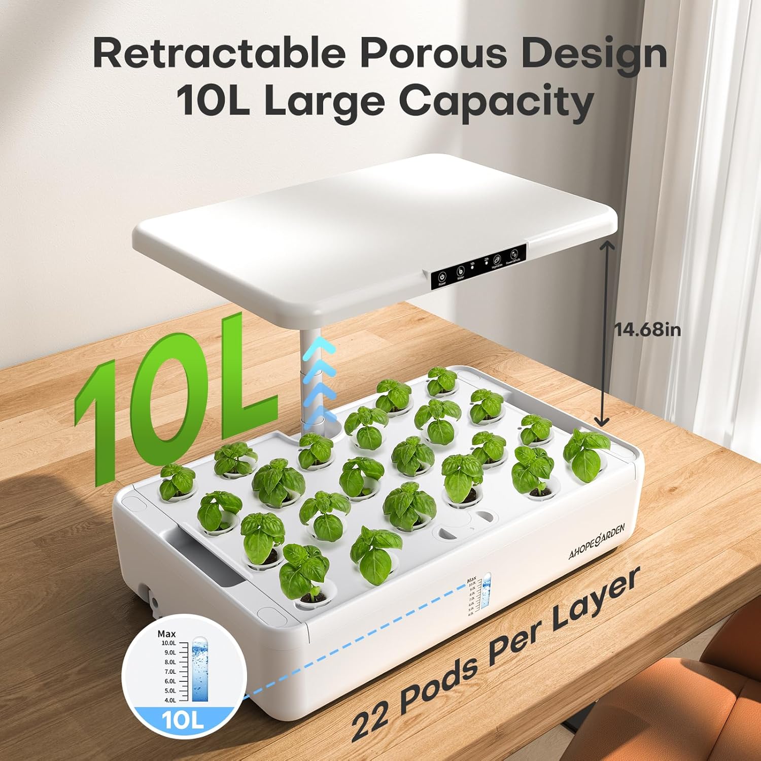 Hydroponics Growing System Indoor Garden with 87pcs Seed Compatible