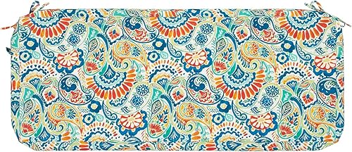 Magpie Fabrics Fundas de cojín para sofá biplaza para banco de patio (solo funda de repuesto, sin relleno), funda de cojín impermeable, resistente a