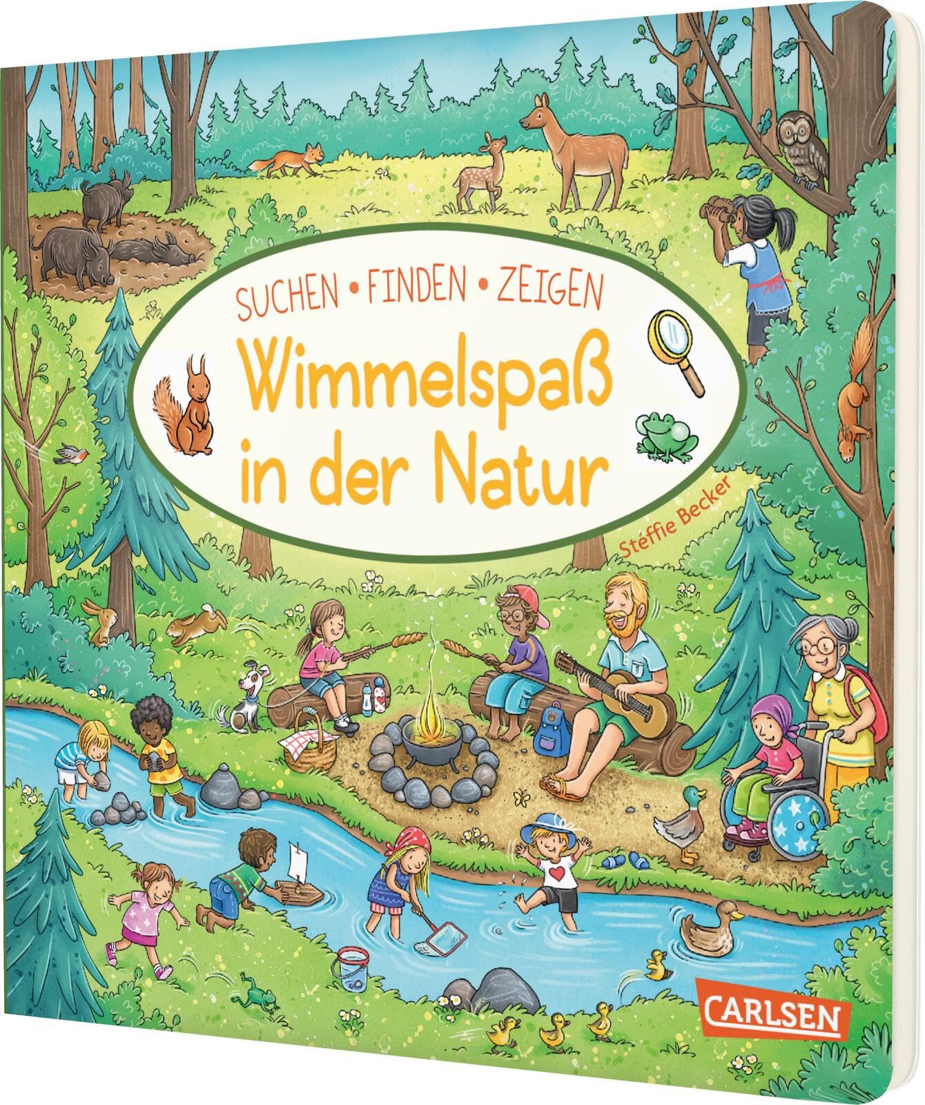 Wimmelspaß in der Natur: Suchen Finden Zeigen | Detailreiche Bilder mit vielen Suchvignetten für neugierige Kinder ab 2