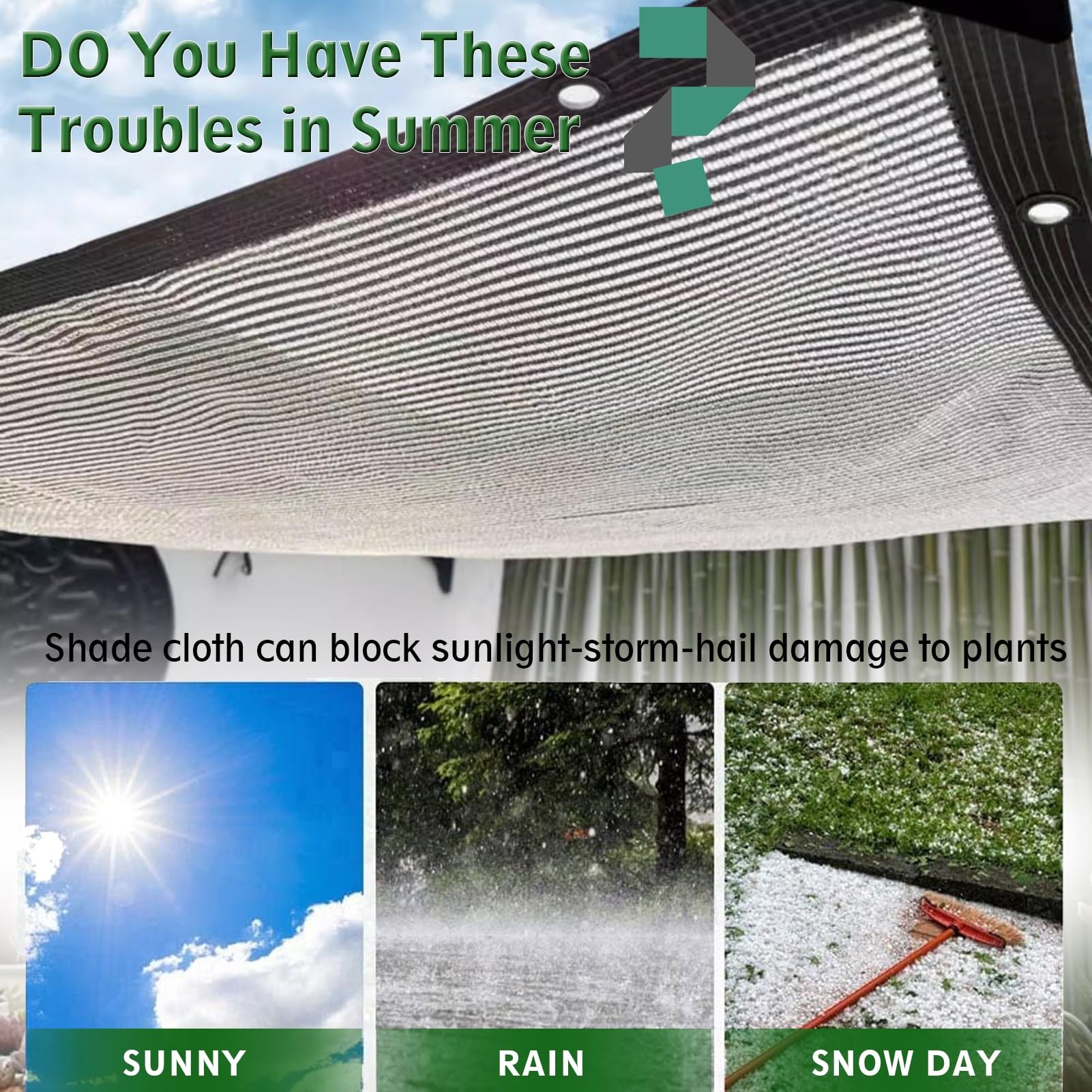 Aluminiowa tkanina zacieniająca, 90% ochrona przed promieniowaniem UV, odblaskowa siatka, ochrona przed ciepłem, do stodoły, roślin, samochodu, 3 x 4 m, z przelotkami, osłona na zewnątrz