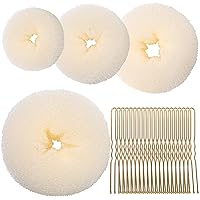 Vista 12 de Teenitor Coletero tipo Dona, Creador de Moño, Negro (Extragrande, Grande, Mediano y Pequeño)