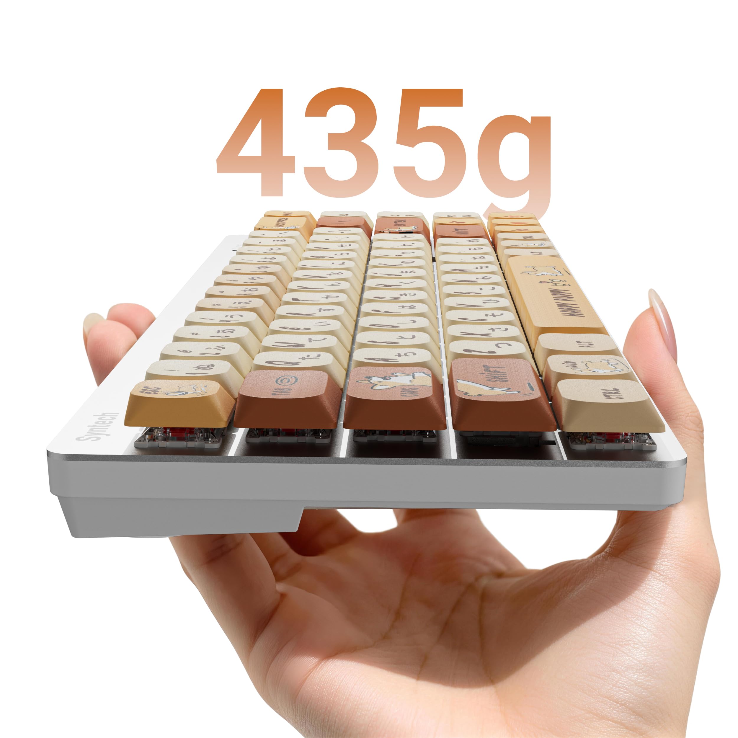 Amazon | Syntech Chronos 68 配列 3 モード接続ロープロ軸メカニカル