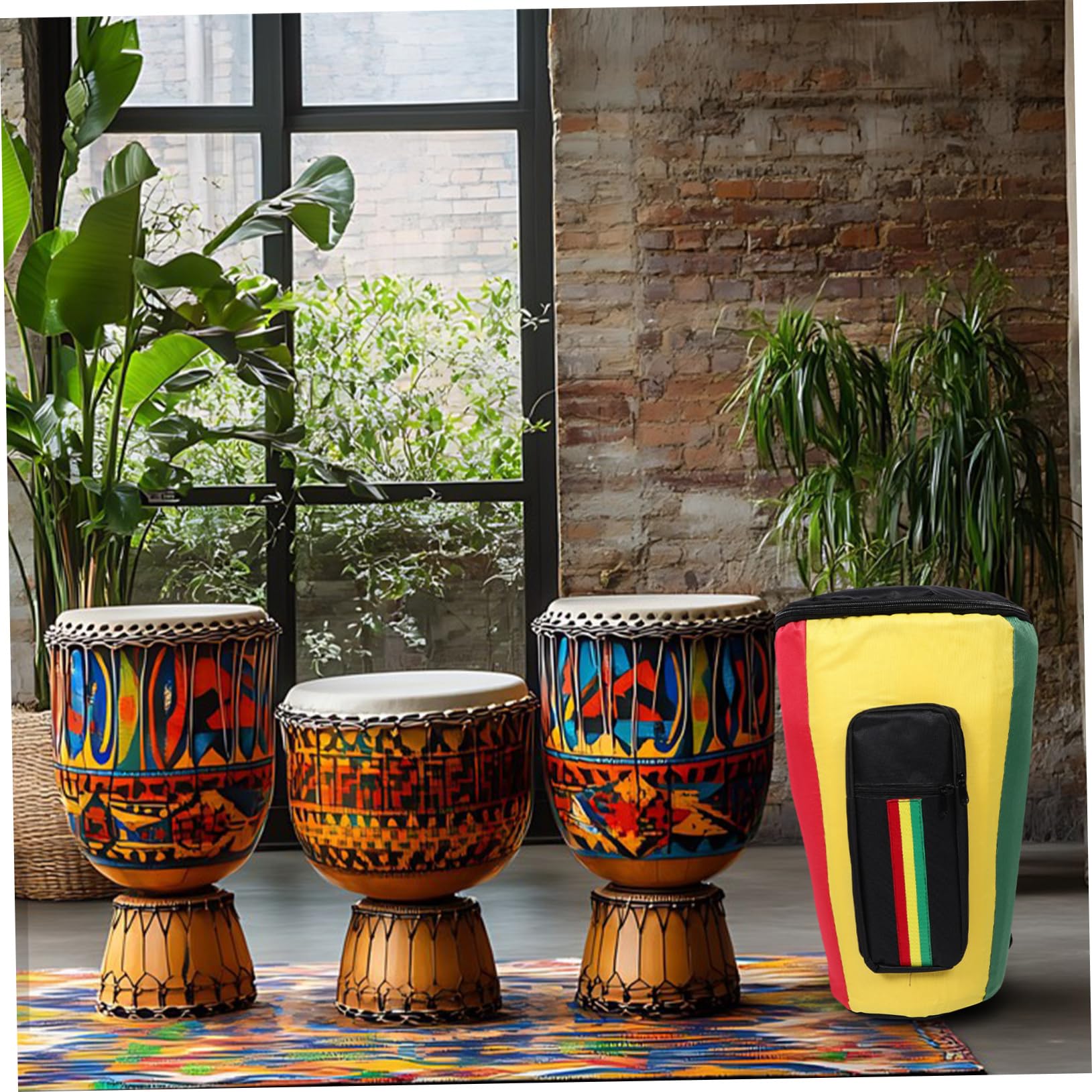 Djembe Tasche Rucksack mit Schultergurten für 10 Zoll Instrument