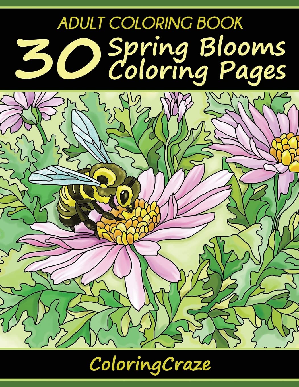 Adult Coloring Book: 30 Spring Blooms Coloring Pages: 1 (Colorful Seasons)
