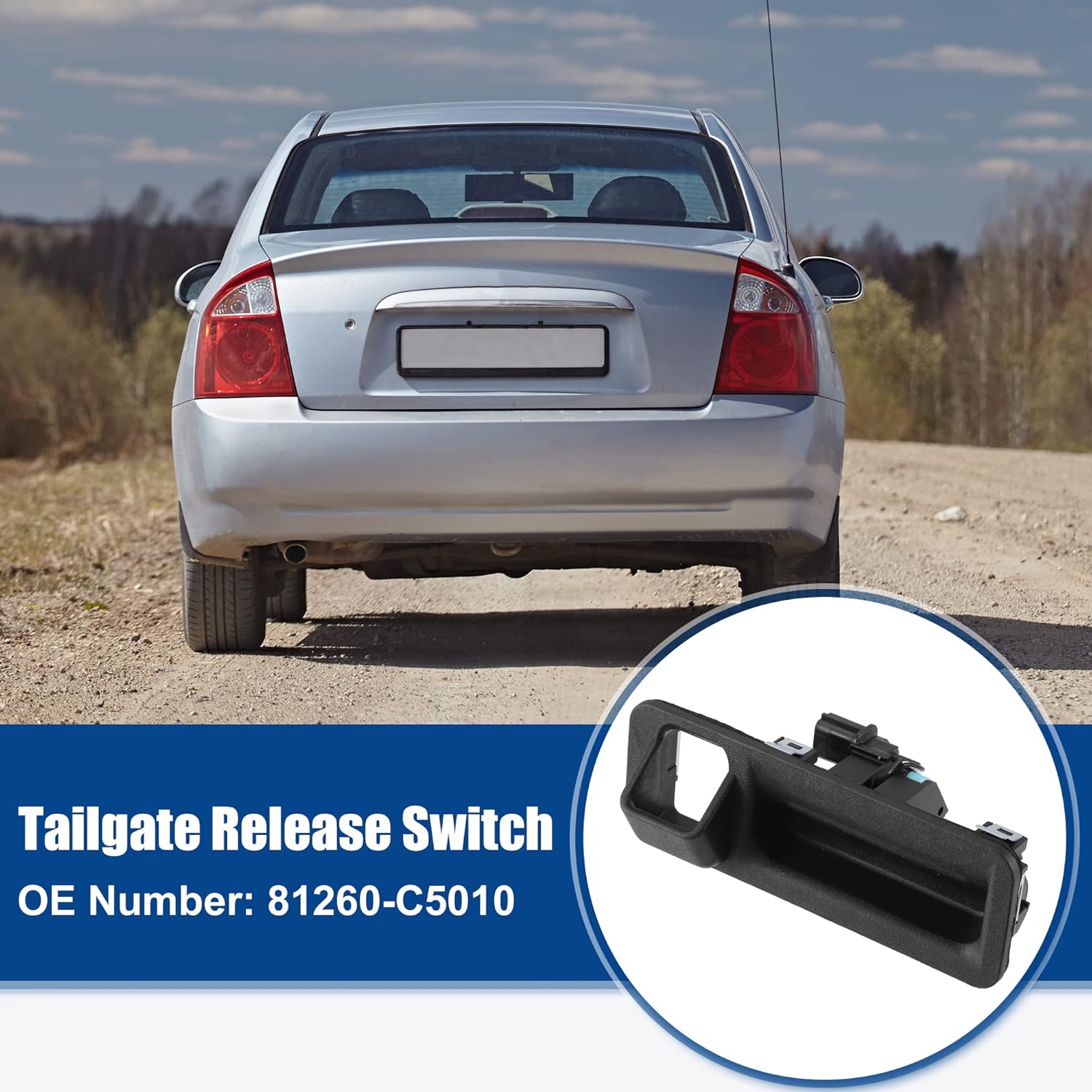 ACROPIX Rear Car Tailgate Release Switch Replacement Fit for Kia Sorento - Pack of 1 Black