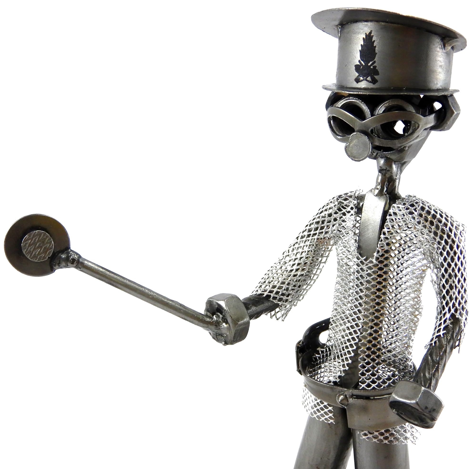 FINANZIERE, GUARDIA DI FINANZA, FORZA DELL'ORDINE IN METALLO CON VITI BULLONI CHIODI DI METAL IDEA - IDEA REGALO ORIGINALE - 100% ARTIGIANALE - MADE IN ITALY - PERSONALIZZABILE