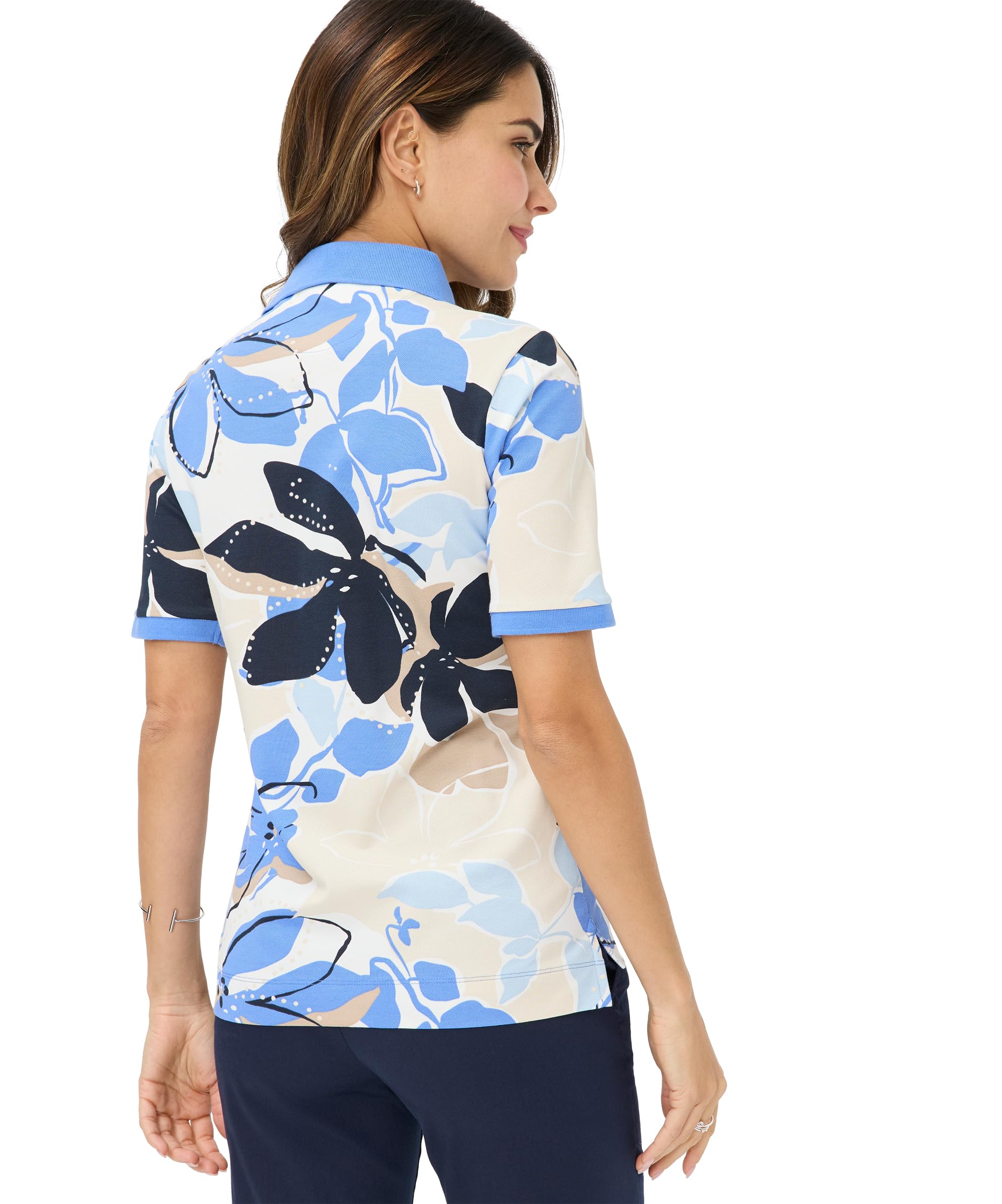 BRAX Style.Cleo Pima Pique Print T-Shirt Donna