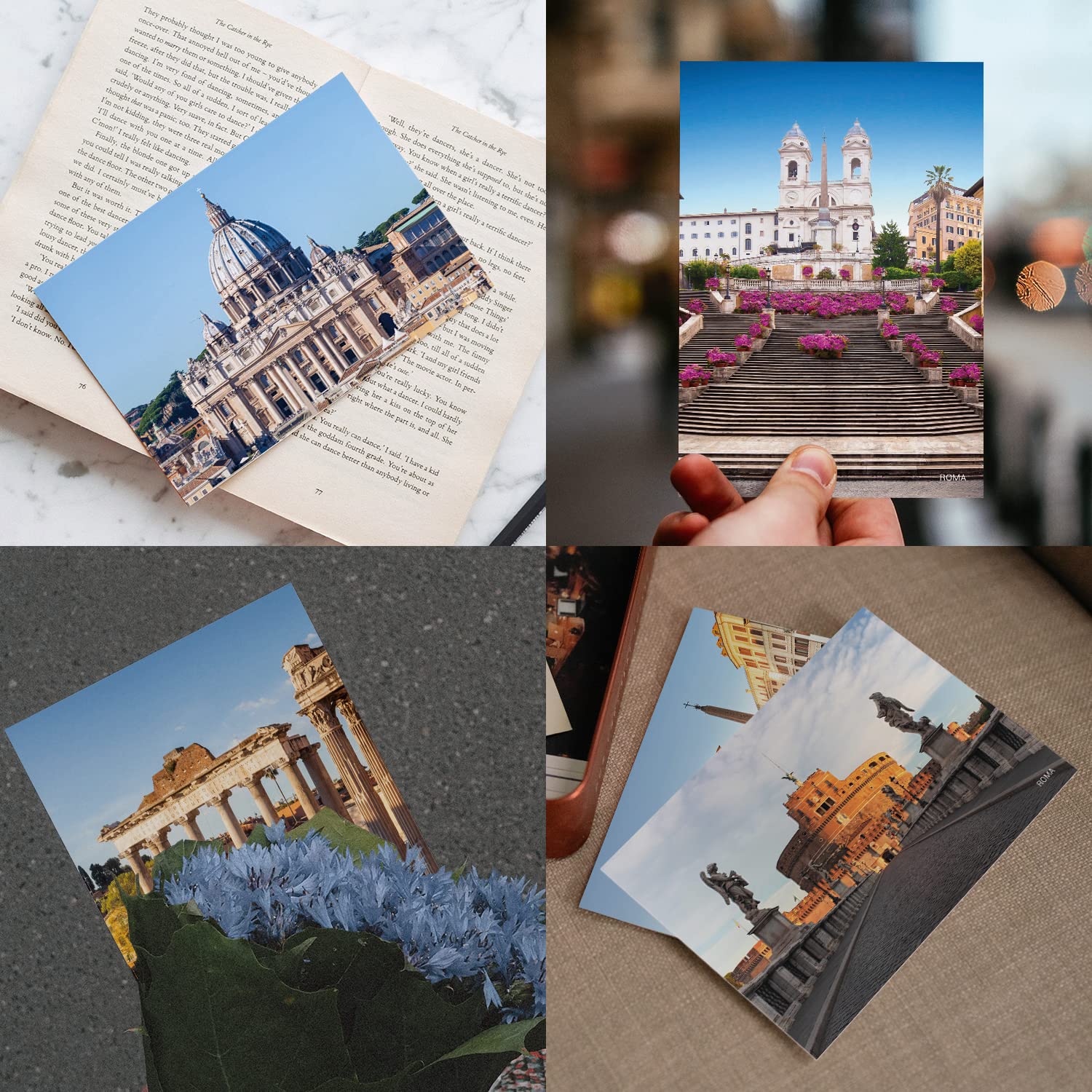 Amazon | xtvinvm ローマイタリア旅行ポストカード 世界中からの20枚
