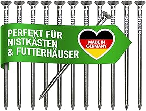 Gardemics Aluminium Nails for Nesting Boxes and Feeders - Perfect for Tree-friendly and Safe Attachment - incl. Free e-book (English language not guaranteed) - 12 pieces, 4.5 x 80 mm