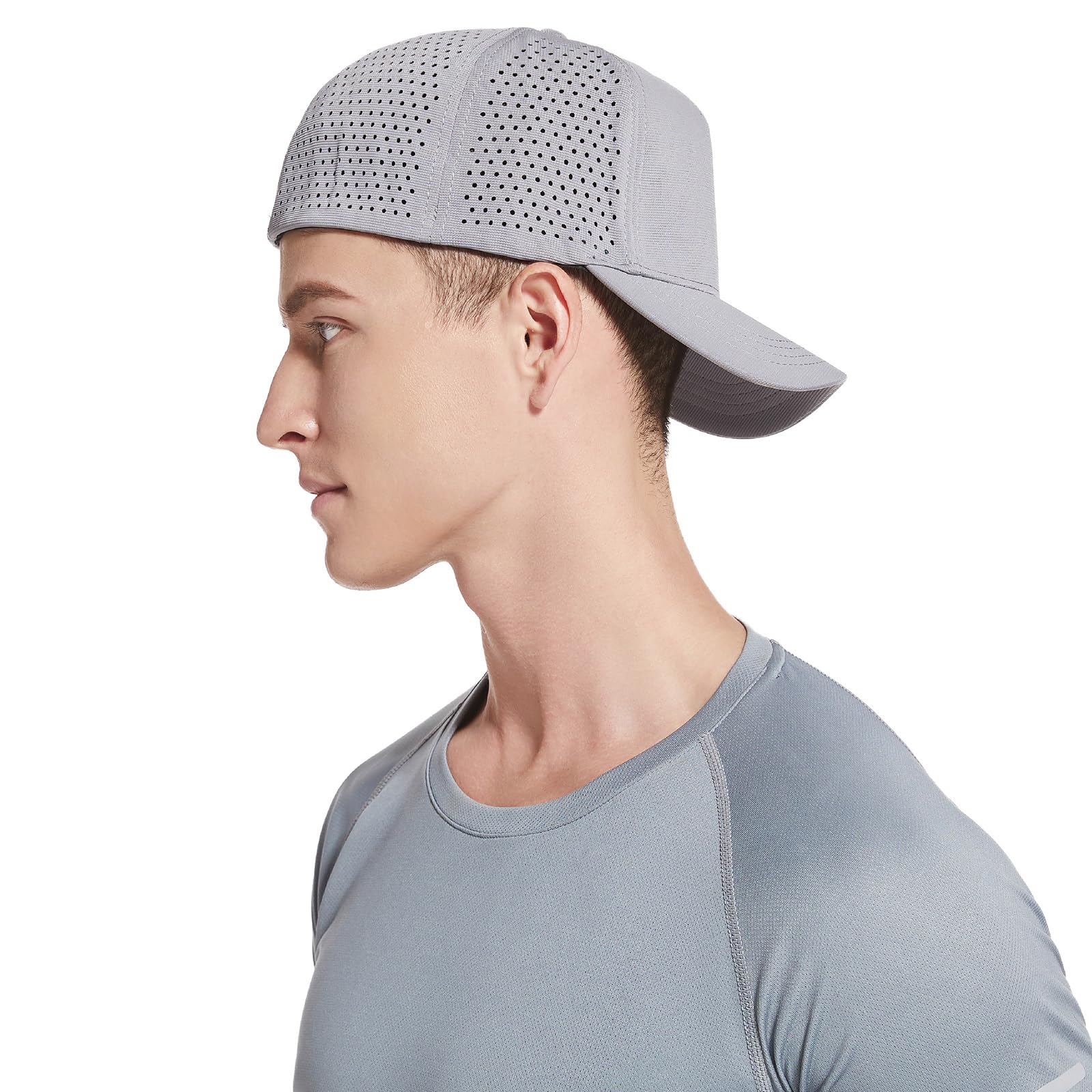 KCZAKA 5 Panels Stretch Full Closed Baseball Caps Mens High Crown