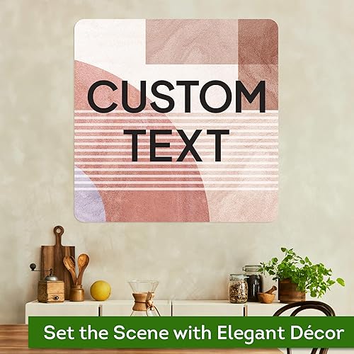 Miniatura 1156 de My Sign Center - Letrero personalizado, 11 colores de fuente, 13 estilos de fuente, 4 opciones de agujero, 22 tamaños, 8 x 32 pulgadas, sin óxido,