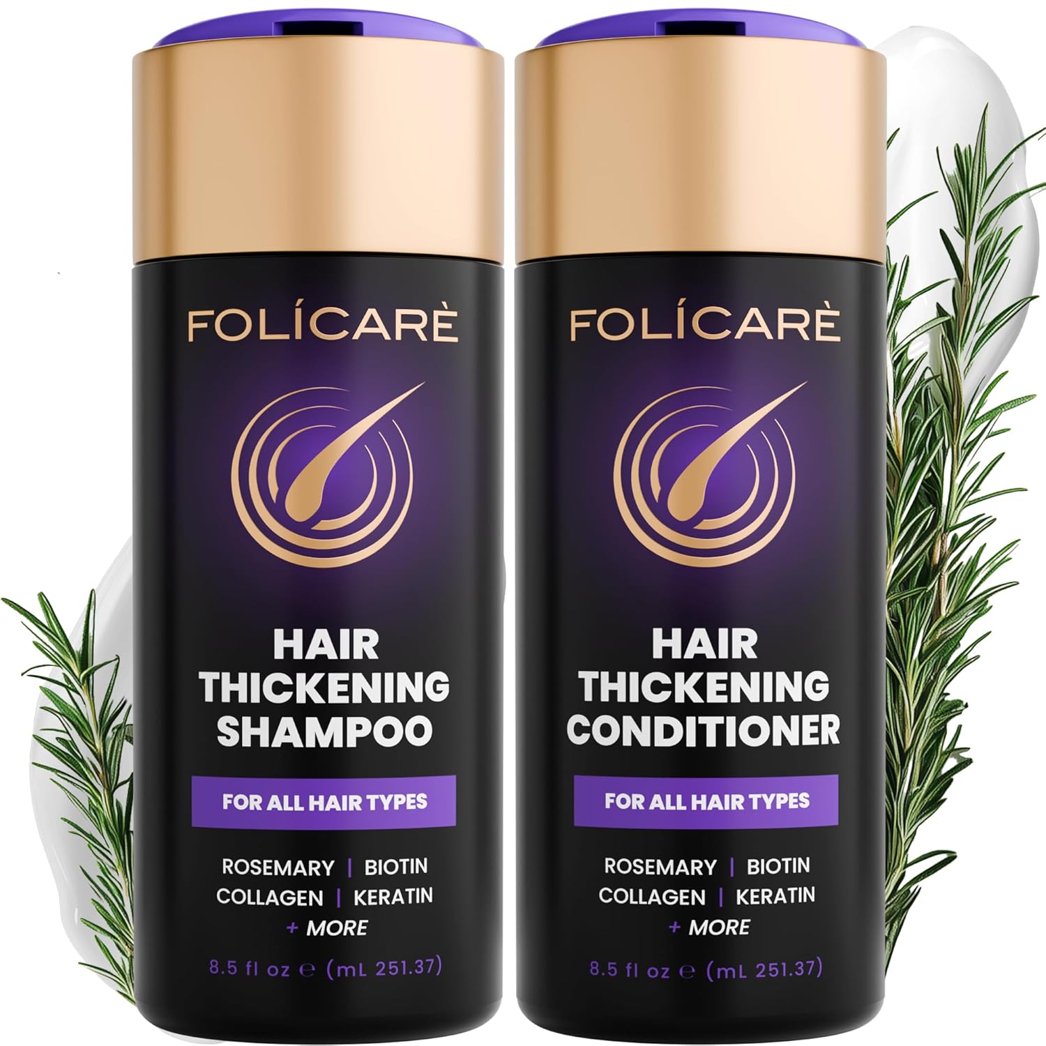 Thickening Hair Growth Shampoo and Conditioner For Women & Men, Biotin Shampoo & Conditioner Set, Men & Women’s Thinning Damaged & Curly Hair, Sulfate & Paraben Free Thickening Hair Growth Shampoo and Conditioner For Women & Men, Biotin Shampoo & Conditioner Set, Men & Women’s Thinning Damaged & Curly Hair, Sulfate & Paraben Free