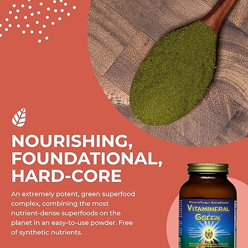 Miniatura 4 de HEALTHFORCE SUPERFOODS Vitamineral Green - Suplemento mineral para el apoyo inmune y de la tiroides - Suplemento en polvo verde con ingredientes de