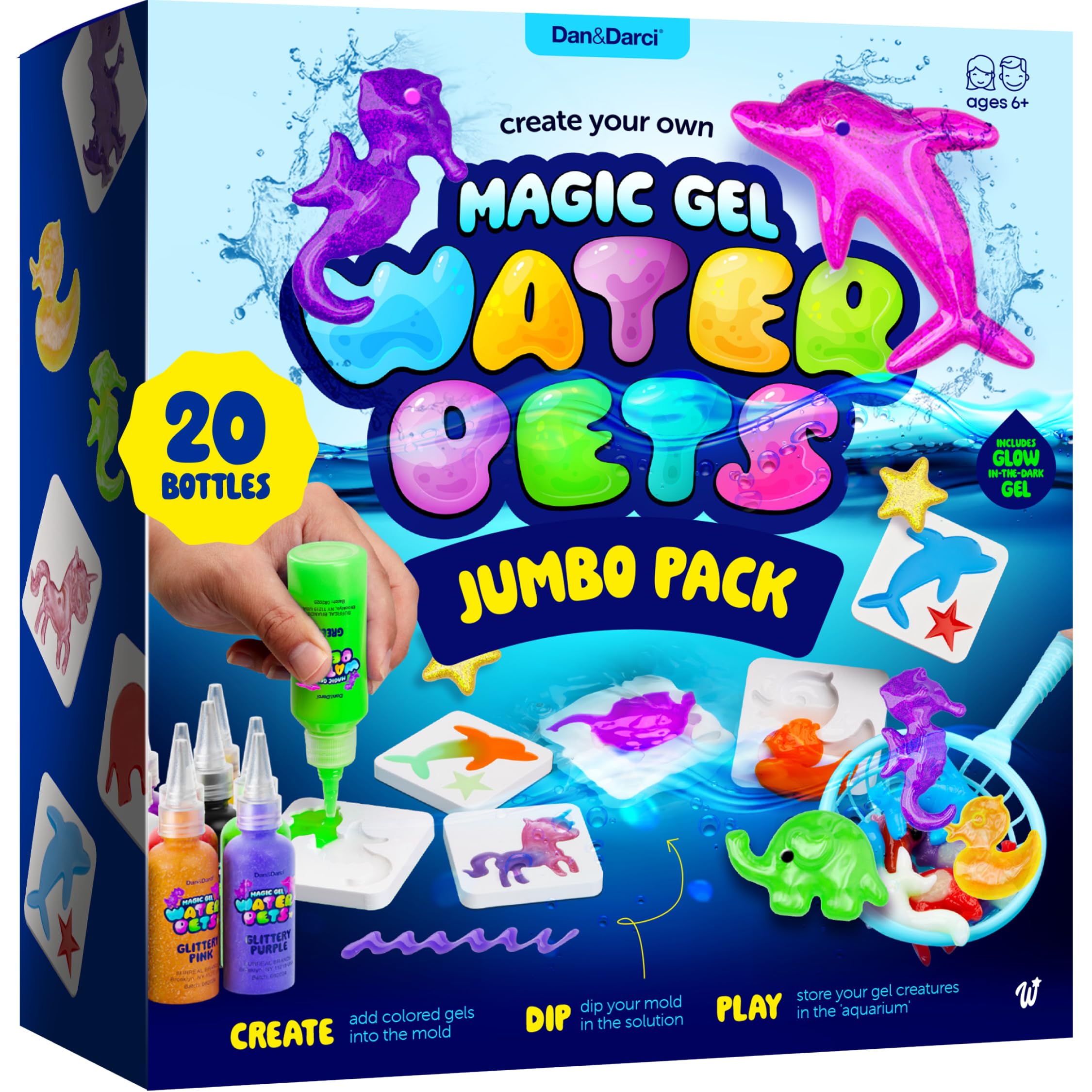 Amazon.com: Dan&Darci Jumbo Aqua Fairy Water Gel Kit for Kids