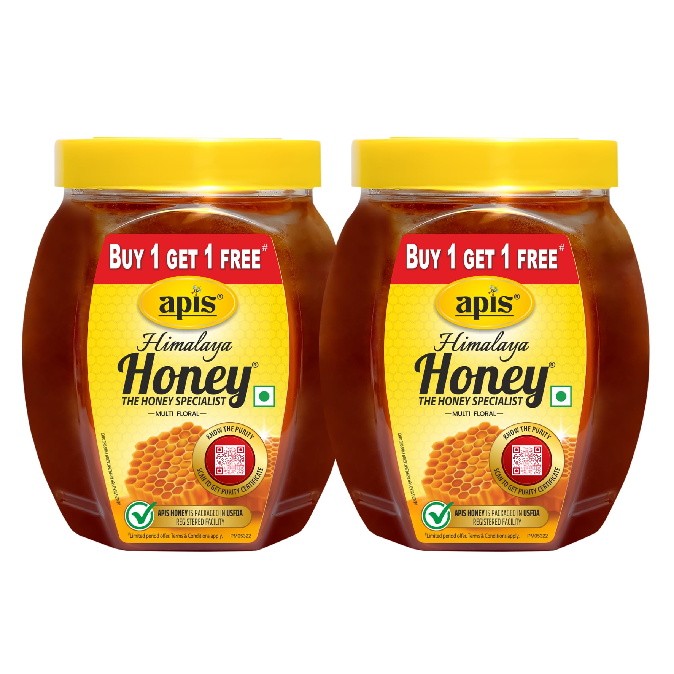 Apis Himalaya Honey, 1kg (Buy 1 Get 1 Free)