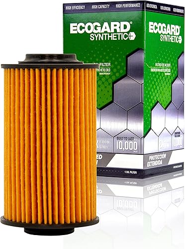 ECOGARD Filtro de aceite de motor S5274 Premium Cartucho para aceite sintético compatible con Cadillac CTS 3.6L 2004-2015, CTS 3.0L 2010-2014, SRX