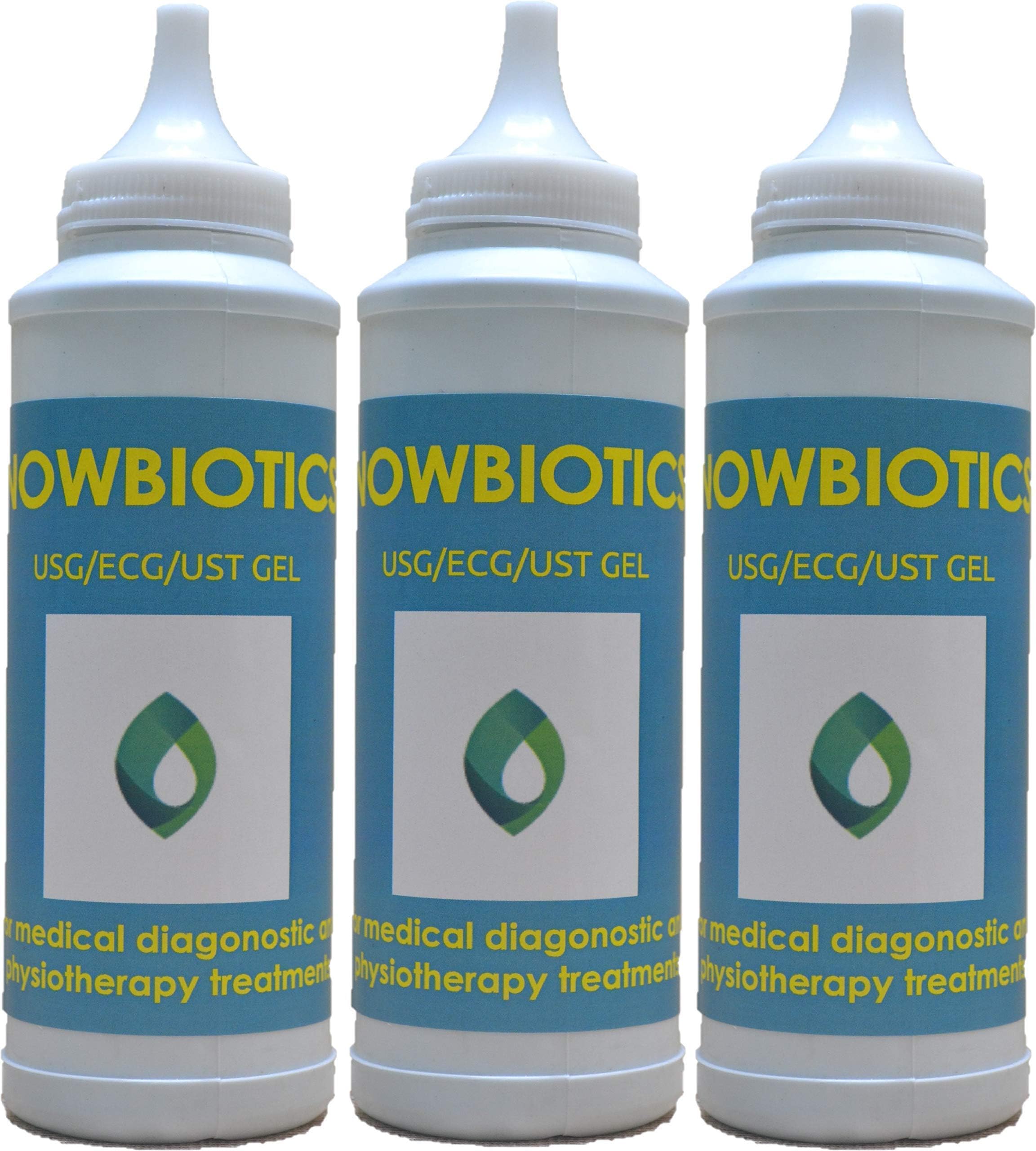 NOWBIOTICS 250 ml Ultrasonic Gel for USG/ECG/Physio-therapy (Pack of 3)