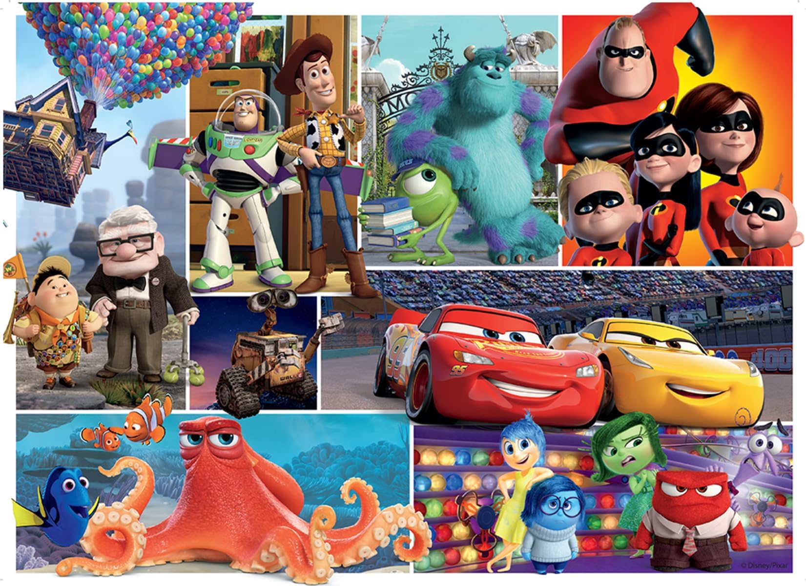 Disney Pixar Friends - 60-Piece Floor Puzzle | Perfect for Ages 4-6 | Unique, Anti-Glare Pieces | Enhances Concentration and Creativity | Climate Pledge Friendly